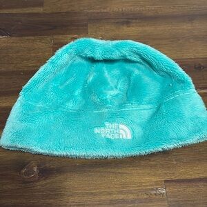 The North Face Mint Green Fleece Youth Beanie Hat Winter Warm Medium